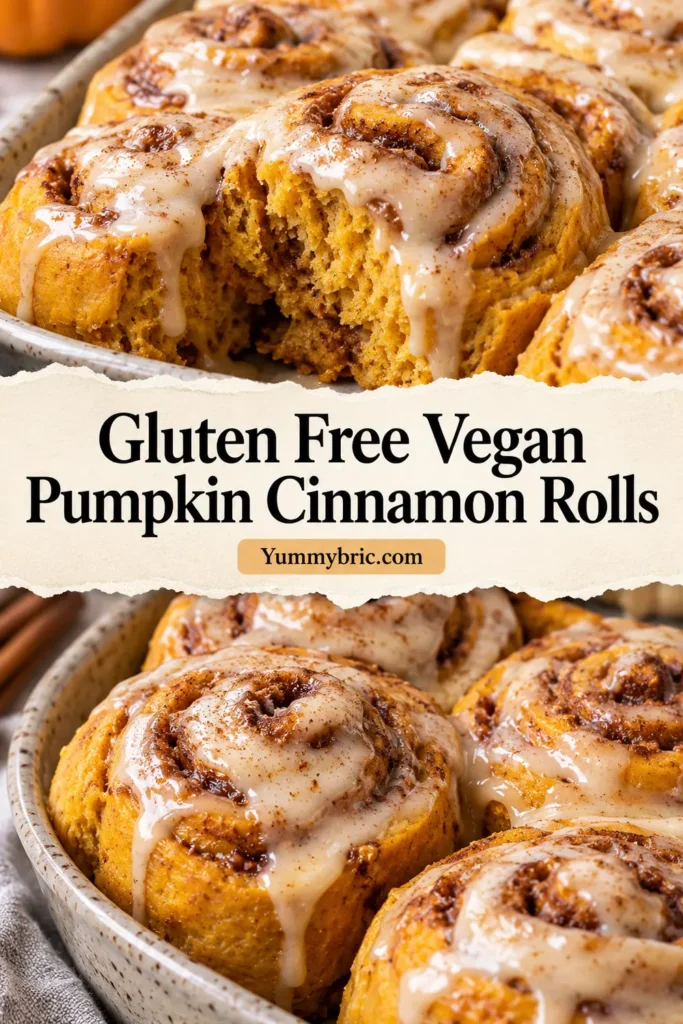 Gluten Free Vegan Pumpkin Cinnamon Rolls