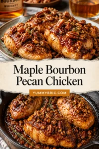 Maple Bourbon Pecan Chicken - Iowa Girl Eats