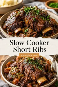 SLOW COOKER SHORT RIBS + WonkyWonderful