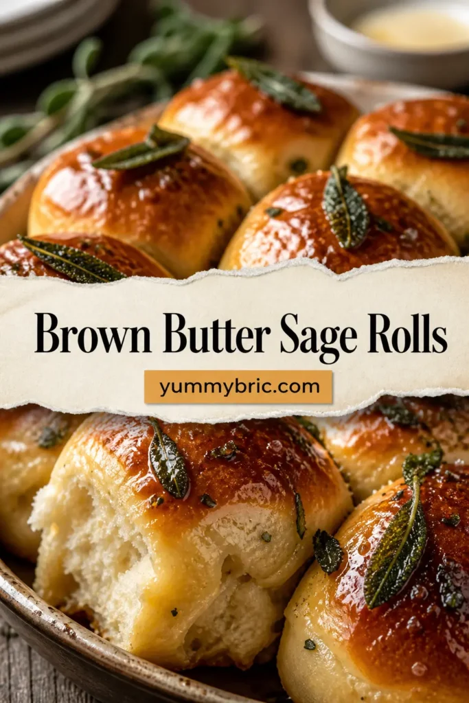 Brown Butter Sage Dinner Rolls