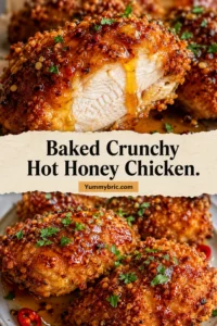 Baked Crunchy Hot Honey Chicken.