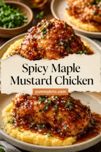 Spicy Maple Mustard Chicken with Creamy Polenta - The Original Dish