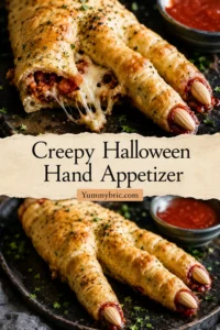 Creepy Halloween Hand Appetizer
