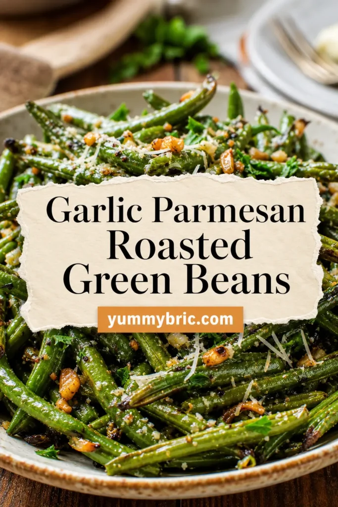 Garlic Parmesan Roasted Green Beans