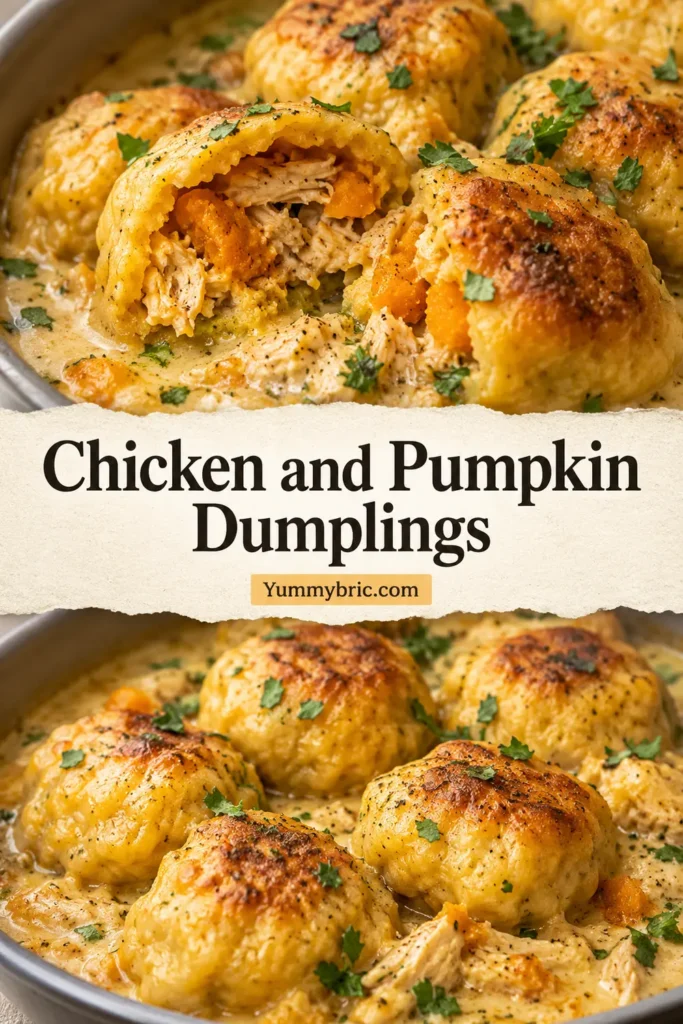 Chicken and Pumpkin Dumplings