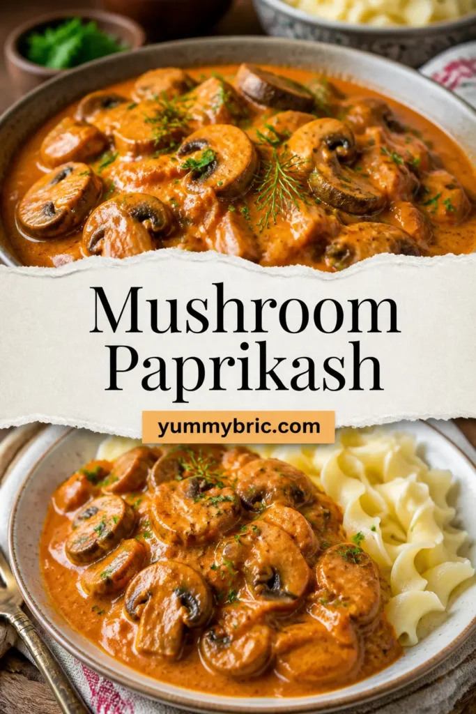 Cozy Hungarian Mushroom Paprikash