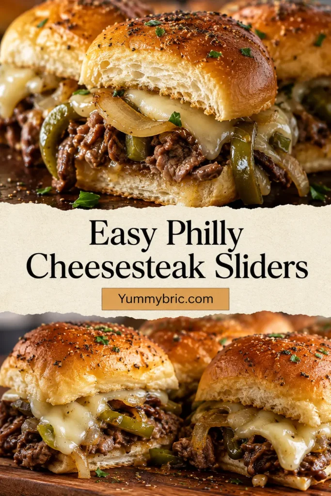 Easy Philly Cheesesteak Sliders