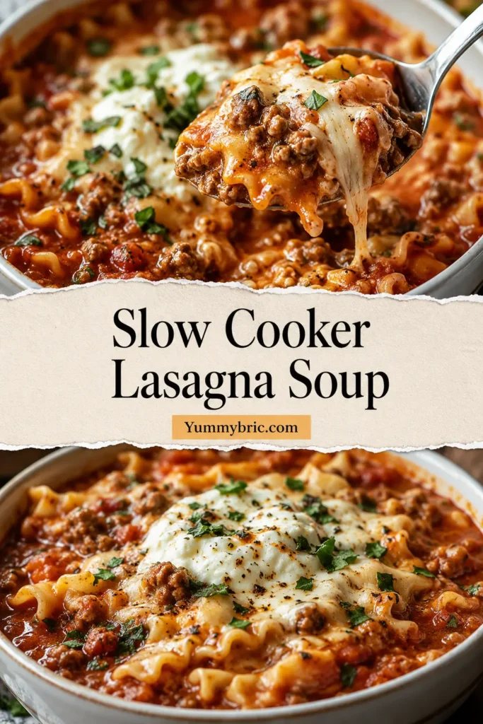 Slow Cooker Lasagna Soup