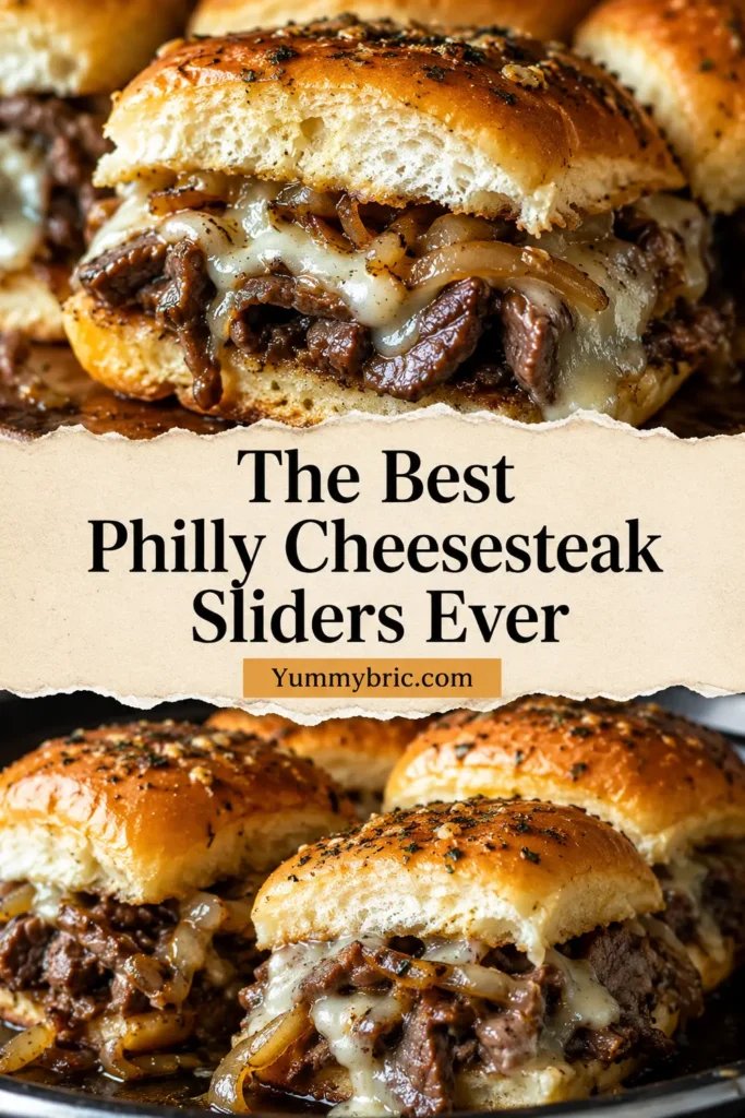 The Best Philly Cheesesteak Sliders Ever